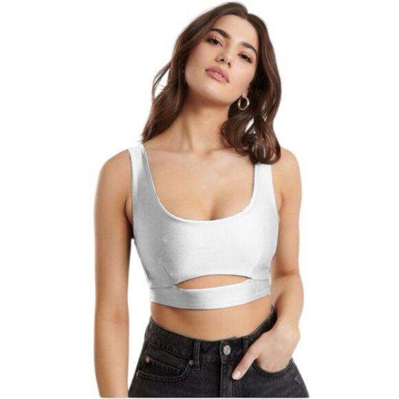❤️ 🆕 GARAGE Crop cut out tank Top Size Small - Picture 1 of 5